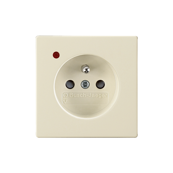 5599B-A0235782 Outlet with pin, overvoltage protection Cream white (electro white) image 4