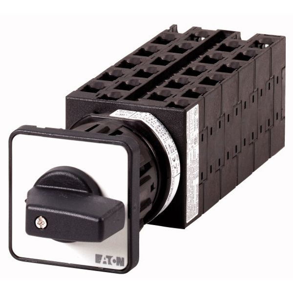 Step switches, T0, 20 A, centre mounting, 11 contact unit(s), Contacts: 21, 45 °, maintained, Without 0 (Off) position, 1-7, Design number 8274 image 1