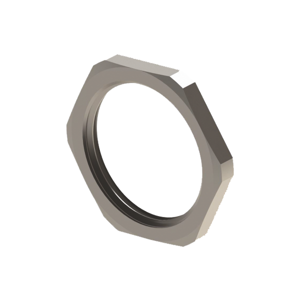 Hex locknut, PG42, stainless steel image 1