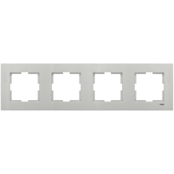 Novella Accessory Metallic White Four Gang Frame image 1