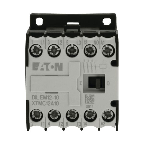 Contactor, 230 V 50 Hz, 240 V 60 Hz, 3 pole, 380 V 400 V, 5.5 kW, Contacts N/O = Normally open= 1 N/O, Screw terminals, AC operation image 8