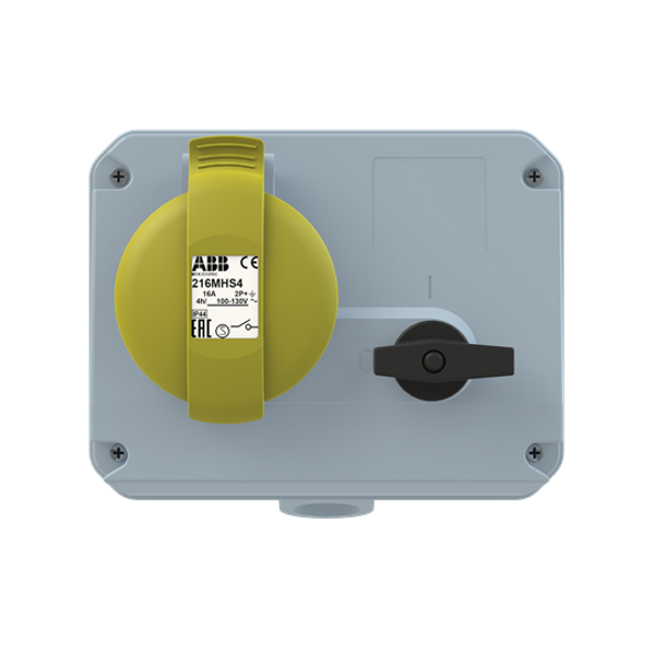 216MHS4 Industrial Switched Interlocked Socket Outlet image 1