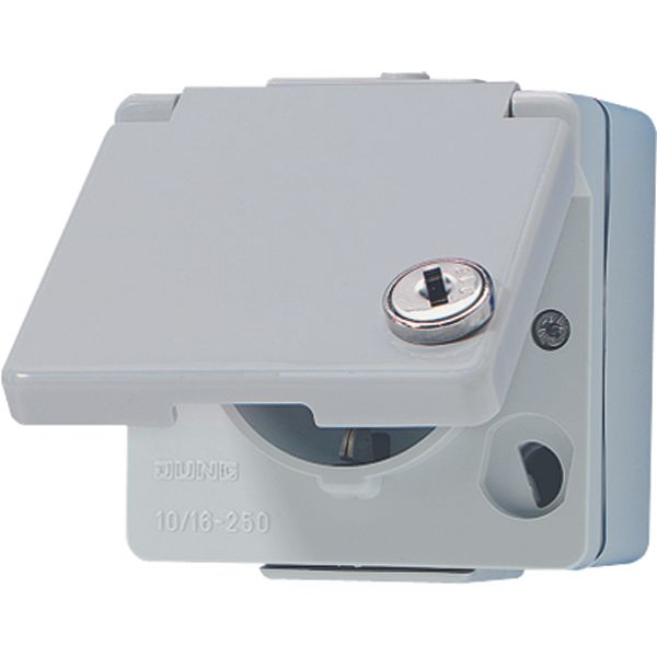SCHUKO® socket with safety lock 620WSL image 3