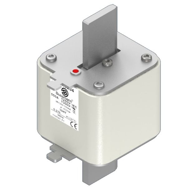 Fuse-link, high speed, 550 A, AC 1250 V, size 3, 76 x 76 x 150 mm, aR, IEC, single indicator image 2