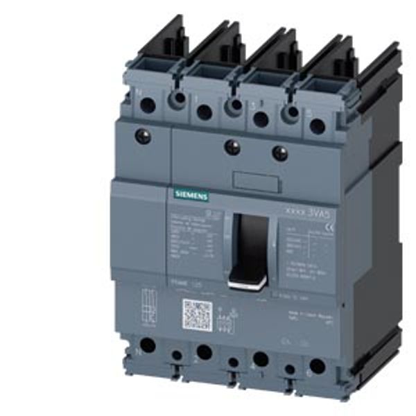 Circuit breaker 3VA5 UL frame 125 breaking capacity class M 35 kA @ 480 V 4-pole image 1