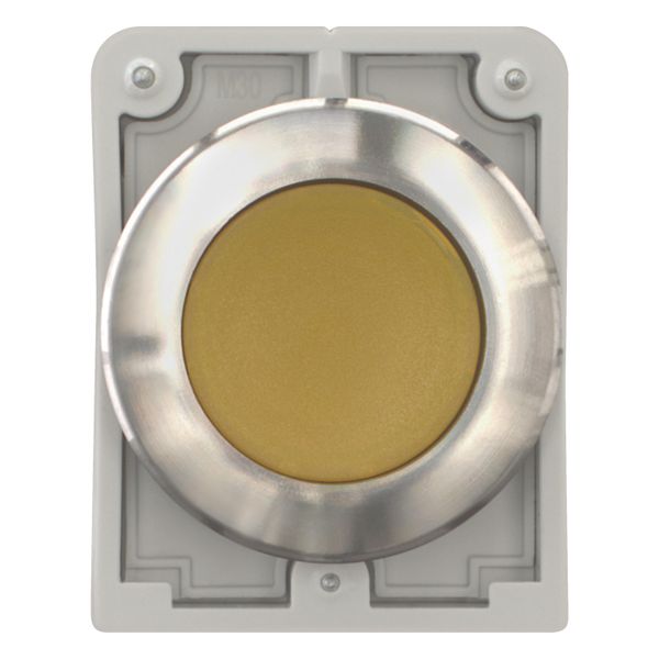 Illuminated pushbutton actuator, RMQ-Titan, flat, maintained, yellow, blank, Front ring stainless steel image 11