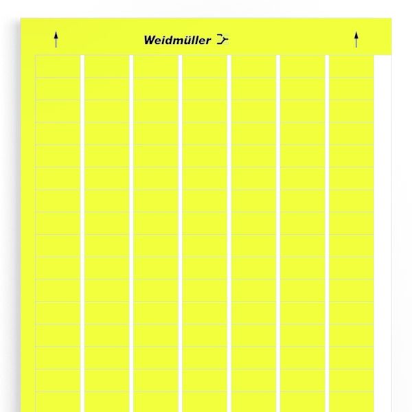 Device marking, Self-adhesive, 25.4 mm, Polyester, PVC-free, yellow image 1