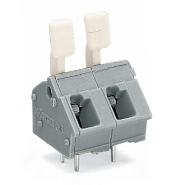 PCB terminal block finger-operated levers 2.5 mm² gray image 5