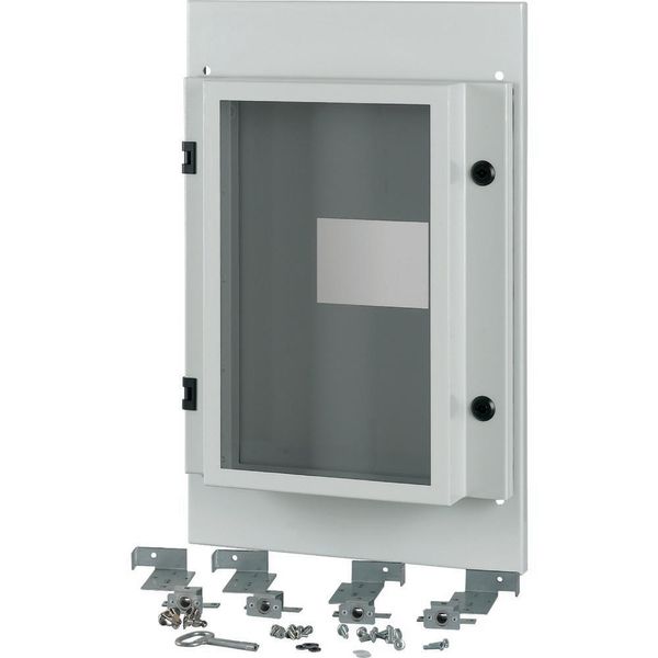 Front plate, NZM4, 3p, fixed with mechanical interlock, W=425mm, IP55, grey image 5