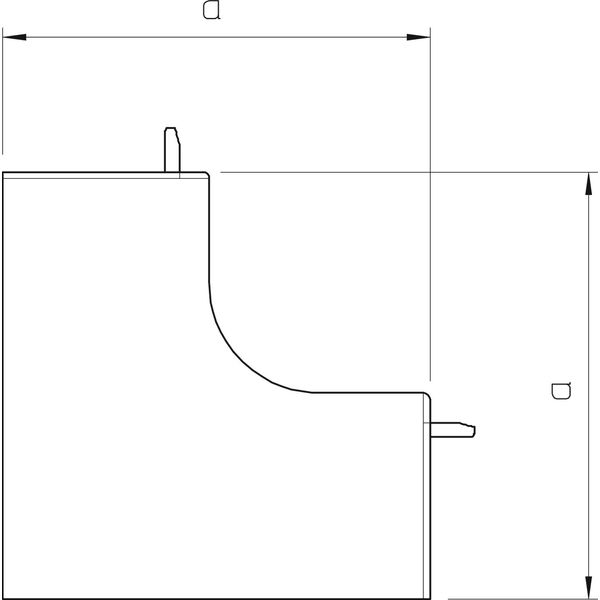 WDK HI25025RW Internal corner cover  25x25mm image 2