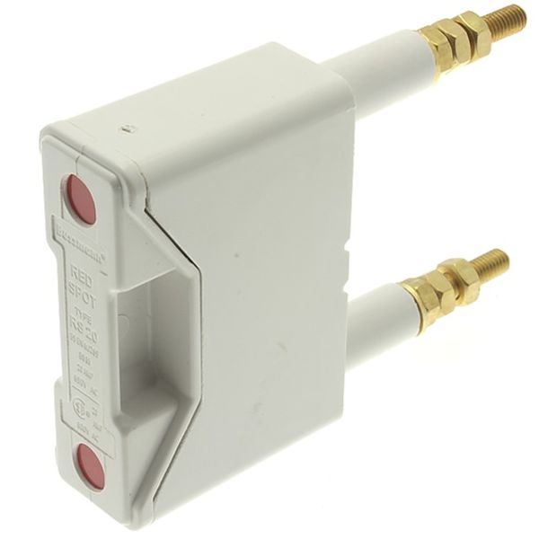 Fuse-holder, LV, 20 A, AC 690 V, BS88/A1, 1P, BS, back stud connected, white image 3