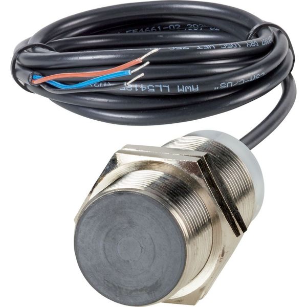 Proximity switch, E57G General Purpose Serie, 1 N/O, 3-wire, 10 - 30 V DC, M30 x 1.5 mm, Sn= 10 mm, Flush, NPN, Stainless steel, 2 m connection cable image 2