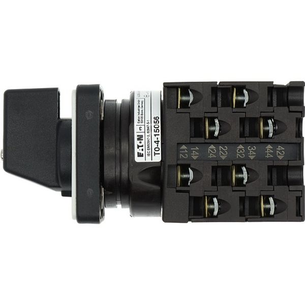Step switches, T0, 20 A, flush mounting, 4 contact unit(s), Contacts: 8, 90 °, maintained, Without 0 (Off) position, 1-4, Design number 15056 image 3