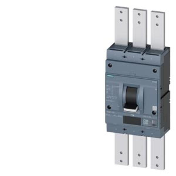 circuit breaker 3VA2 IEC Frame 1250 breaking capacity class C Icu=110 kA @ 415 V 3-pole line protection ETU550  LSI In=1250 A image 1