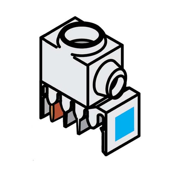 QUICK COUPLING POWER SUPPLY - GWFIX 100 - 100A WITHOUT CABLE - 10 TERMINAL BLOCK SINGLE POLE -  NEUTRO image 1