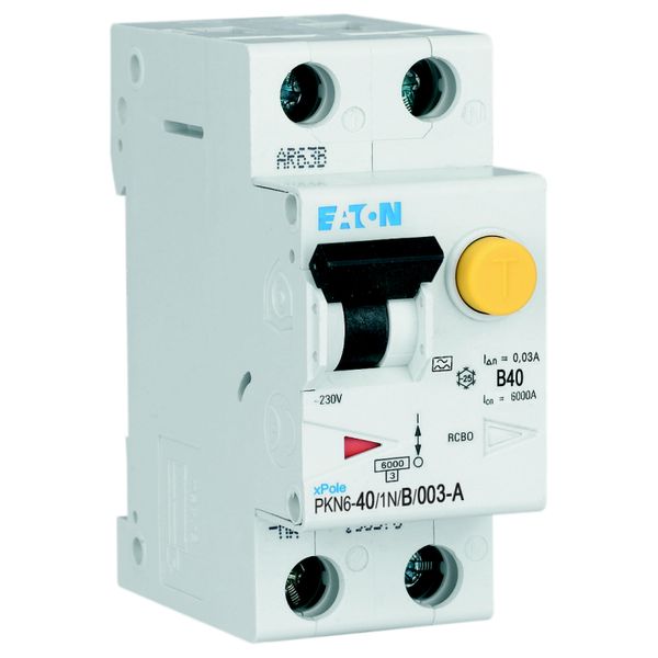 RCD/MCB combination, 40 A, 30 mA, MCB trip characteristic: B, 1p+N, RCD trip characteristic: A image 11