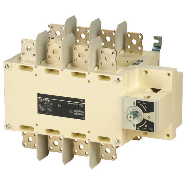Manually operated transfer switch body SIRCOVER I-0-II 4P 800A image 2