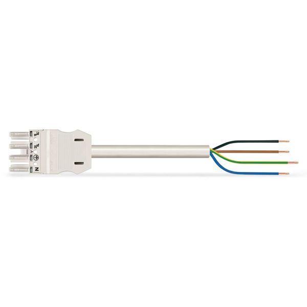 pre-assembled connecting cable Eca Socket/open-ended light green image 1