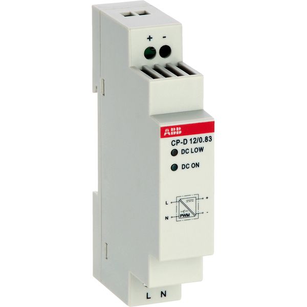 CP-D 12/0.83 Power supply In: 100-240VAC Out: 12VDC/0.83A image 2