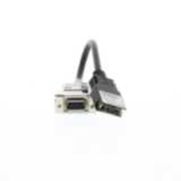 Communication adapter, CS1/CQM1H/CPM2C peripheral port to 9-pin recept CS1W3032D image 1