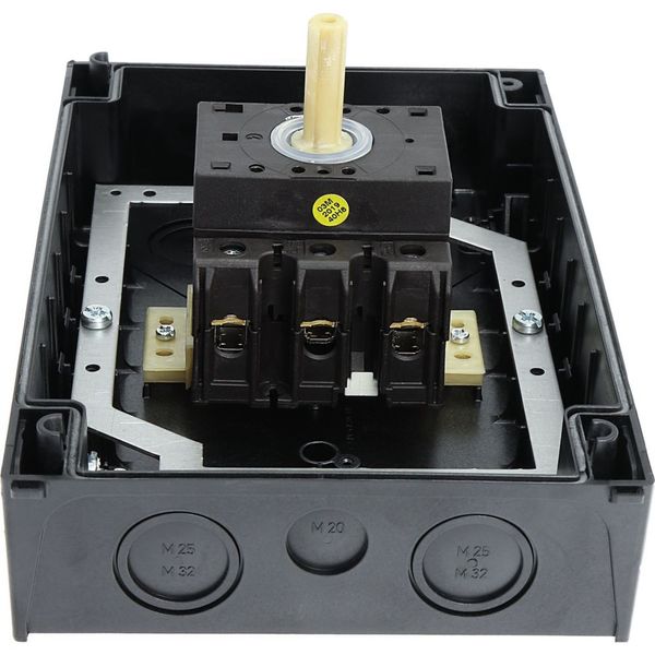 Main switch, P3, 63 A, surface mounting, 3 pole, STOP function, With black rotary handle and locking ring, Lockable in the 0 (Off) position, with asse image 34