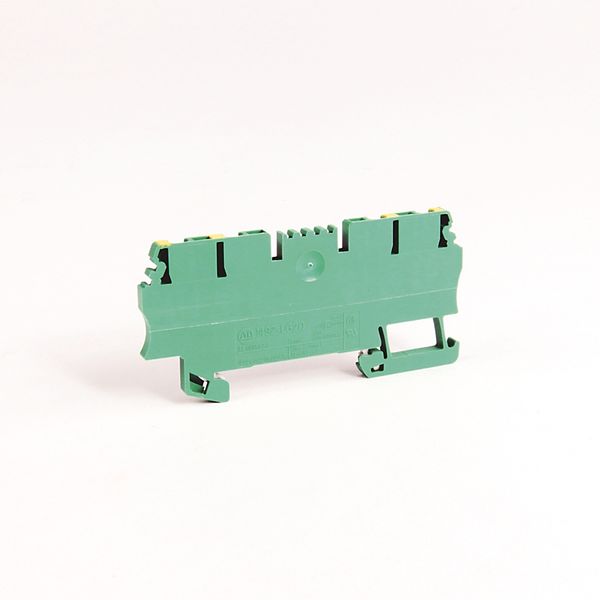 Terminal Block, Grounding, Green/Yellow, 22 - 16AWG, 1.5mm image 1