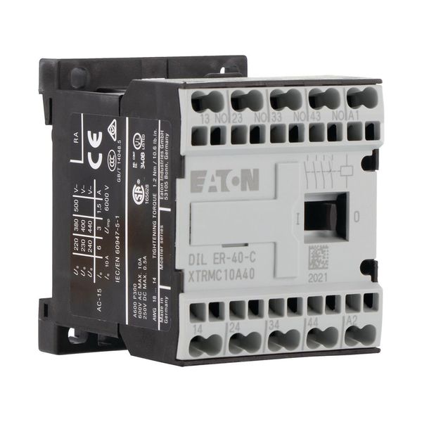 Contactor relay, 24 V 50/60 Hz, N/O = Normally open: 4 N/O, Spring-loaded terminals, AC operation image 16