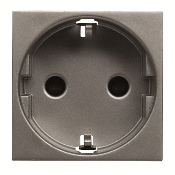 N2288 AN Socket outlet Schuko Protective contact (SCHUKO) Anthracite - Zenit image 1