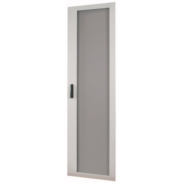 Transparent door (sheet metal), 3-point locking mechanism with clip-down handle, right-hinged, IP55, HxW=1730x570mm image 1