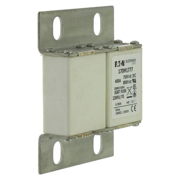 Fuse-link, high speed, 400 A, DC 750 V, size 230, 24 x 78 x 98 mm, aR, IEC, UL image 18