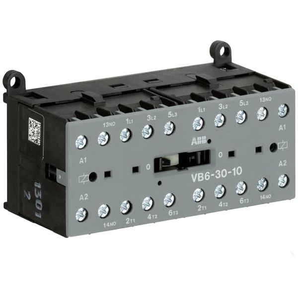 VB6-30-10-01 Mini Reversing Contactor 24 V AC - 3 NO - 0 NC - Screw Terminals image 2