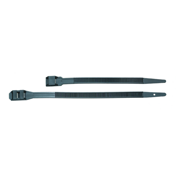 Cable tie "double-lock" black 9x180 mm image 1