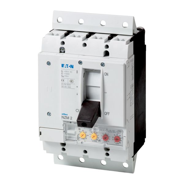 Circuit-breaker, 4p, 160A, 100A in 4th pole, plug-in module image 2