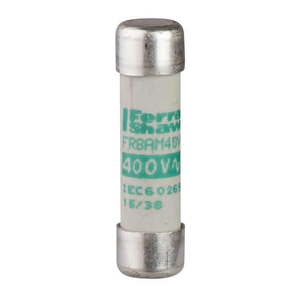 NFC cartridge fuses, TeSys GS, cylindrical 10mm x 38mm, fuse type aM, 400VAC, 25A, without striker image 1