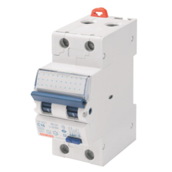 COMPACT RESIDUAL CURRENT CIRCUIT BREAKER WITH OVERCURRENT PROTECTION - MDC 60 - 1P+N CURVE B 16A TYPE A Idn=0,03A - 2 MODULES image 2