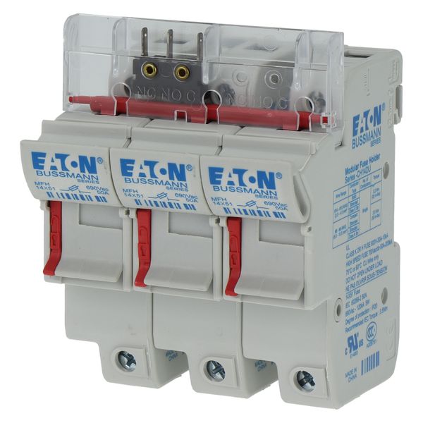 Fuse-holder, low voltage, 50 A, AC 690 V, 14 x 51 mm, 3P, IEC image 3