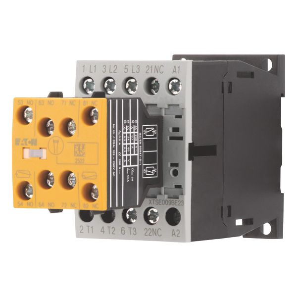 Safety contactor, 380 V 400 V: 4 kW, 2 N/O, 3 NC, 24 V DC, DC operation, Screw terminals, With mirror contact (not for microswitches). image 9