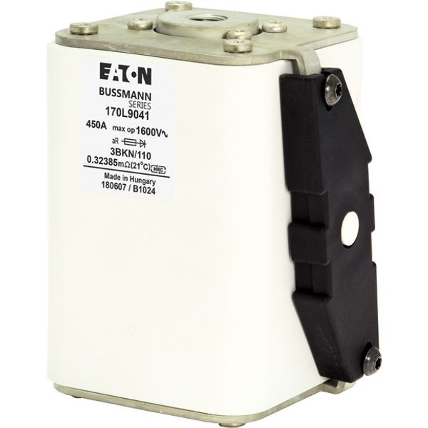 Fuse-link, high speed, 450 A, AC 1600 V, Size 3, 85 x 96 x 112 mm, aR, IEC, single indicator image 3