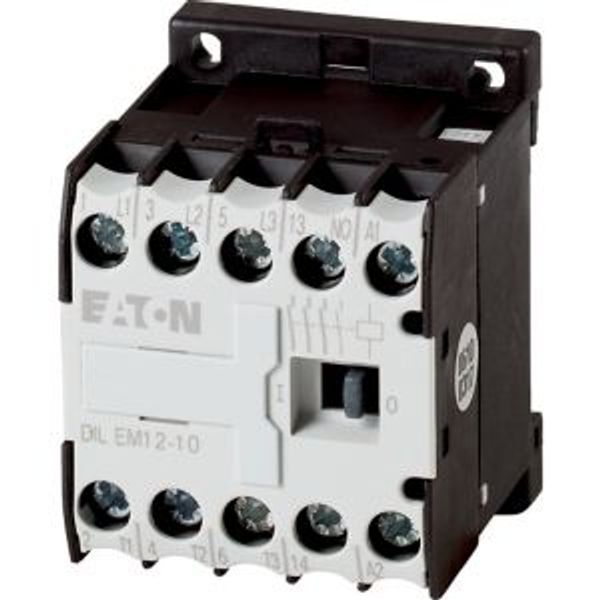 Contactor, 24 V DC, 3 pole, 380 V 400 V, 5.5 kW, Contacts N/O = Normally open= 1 N/O, Screw terminals, DC operation image 5