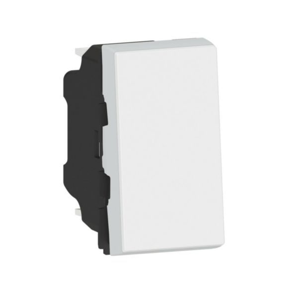 Switch or two-way indicator light with indicator Mosaic Easy-Led 10A 1 module - white image 1