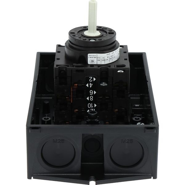 Star-delta switches, T3, 32 A, surface mounting, 4 contact unit(s), Contacts: 8, 60 °, maintained, With 0 (Off) position, 0-Y-D, Design number 8410 image 29