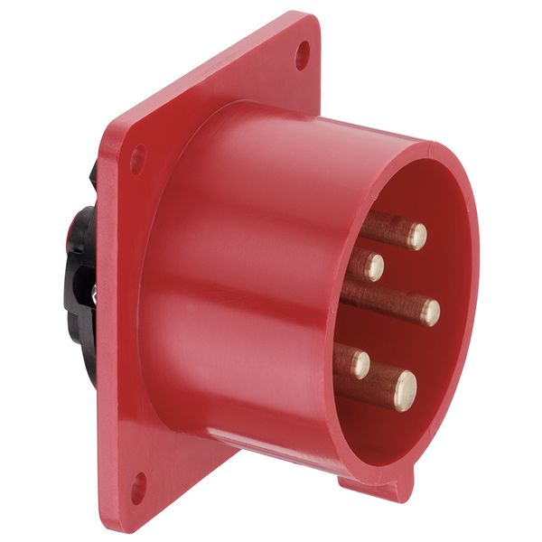 CEE appliance plug, straight, IP44, 16A, 5-pole, 400V, 6h, red image 1