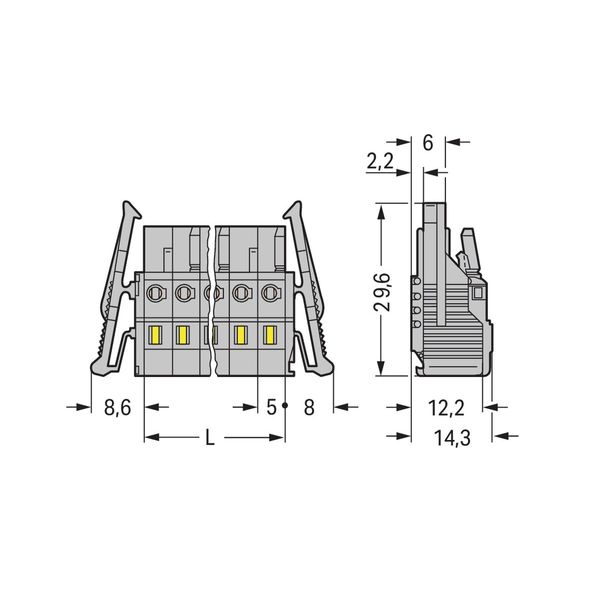 231-123/037-000 1-conductor female connector; CAGE CLAMP®; 2.5 mm² image 3