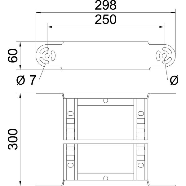 LGBE 630 A2 Adjustable bend element for cable ladder 60x300 image 2