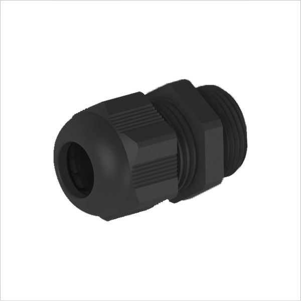 Cable gland, PG16, 10-14mm, PA6, black RAL9005, IP68 (w Locknut and O-ring) image 1