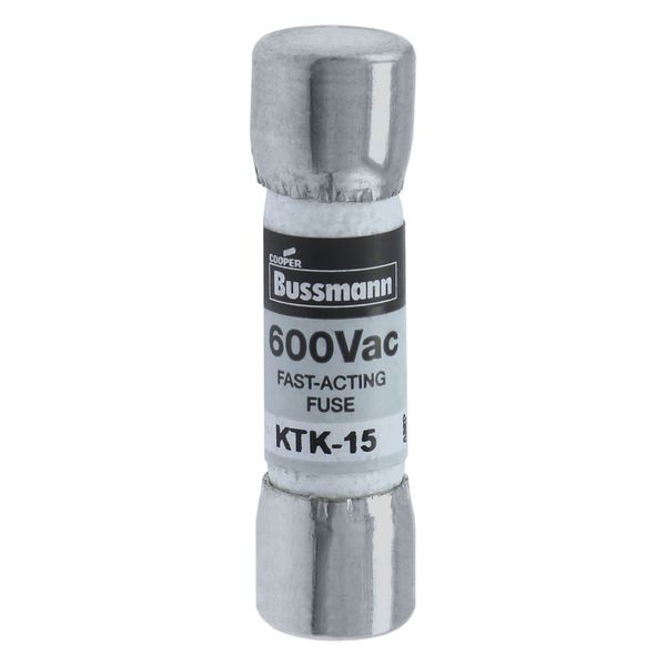 Fuse-link, low voltage, 15 A, AC 600 V, 10 x 38 mm, supplemental, UL, CSA, fast-acting image 12
