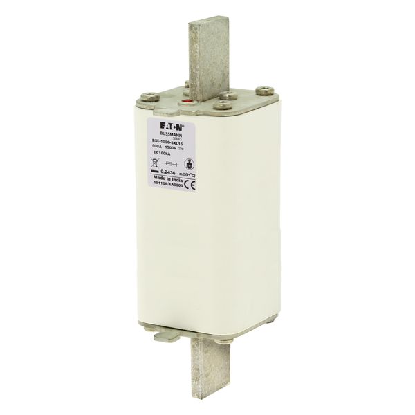 Fuse-link, high speed, 500 A, DC 1500 V, 3L, 75 x 75 x 205 mm, gBat, IEC, blade connection image 9