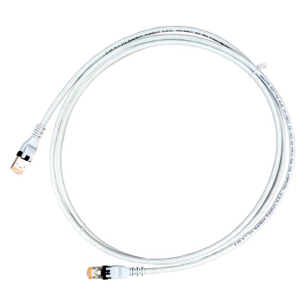 Push Pull Patchcord RJ45 shielded Cat.6a 10GB LS0H grey 1.5m image 2