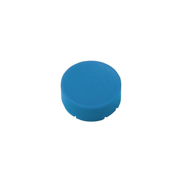 Button plate, raised blue, blank image 3