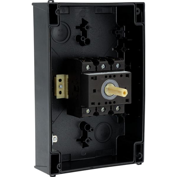 Main switch, P3, 63 A, surface mounting, 3 pole, STOP function, With black rotary handle and locking ring, Lockable in the 0 (Off) position image 33